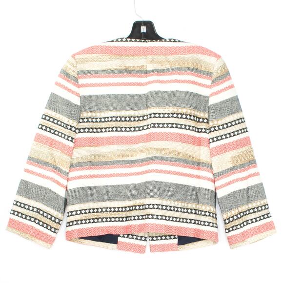 The Limited Womens Jacket Blazer Boho Southwestern Rustic Folk Stripe Medium - Picture 2 of 2